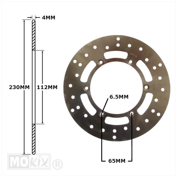 Remschijf APR RX50/YA DT50R >97 Voor 230x112x4 IGM