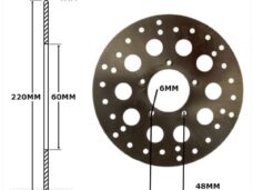 Remschijf APR Scarabeo 50 97> Voor 220x60x4 IGM