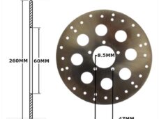 Remschijf Aprilia 125-250 Voor 260x60x4 IGM