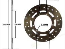 Remschijf Derbi Senda 2000 Voor 240x108x4 IGM