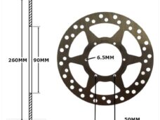 Remschijf Derbi GPR Voor 260x90x4 IGM