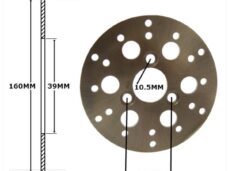 Remschijf Honda SFX Voor 160x39x4.5 IGM