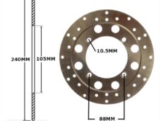 Remschijf Honda 125-250cc Voor 240x105x4 IGM