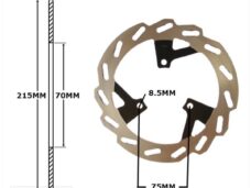Remschijf Peugeot Speedfight 3 Voor 215x70x3.7 IGM