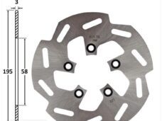 Remschijf Peugeot Speedfight 3 Achter 195x58x3 IGM