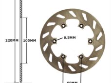 Rieju RS1/MALAGUTI Bromsskiva fram 220x105x4 IGM