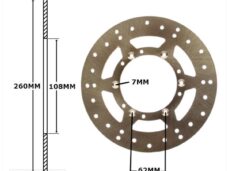 Remschijf Rieju MRX/SMX Voor 260x108.2x4 IGM