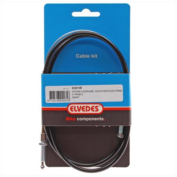 Kabel Versnelling Sachs/Hercules Prima 4/5 Zwart - Afbeelding 2