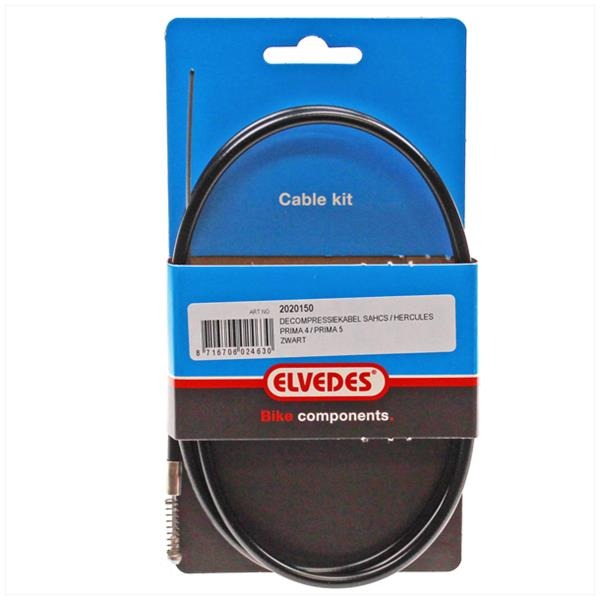 Decompressie Kabel Sachs/Hercules Prima 4/5 Zwart - Afbeelding 2