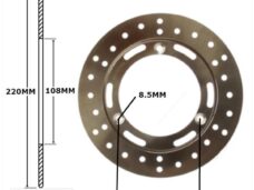 Remschijf Suzuki RMX 96 Voor 220x108x4 IGM"