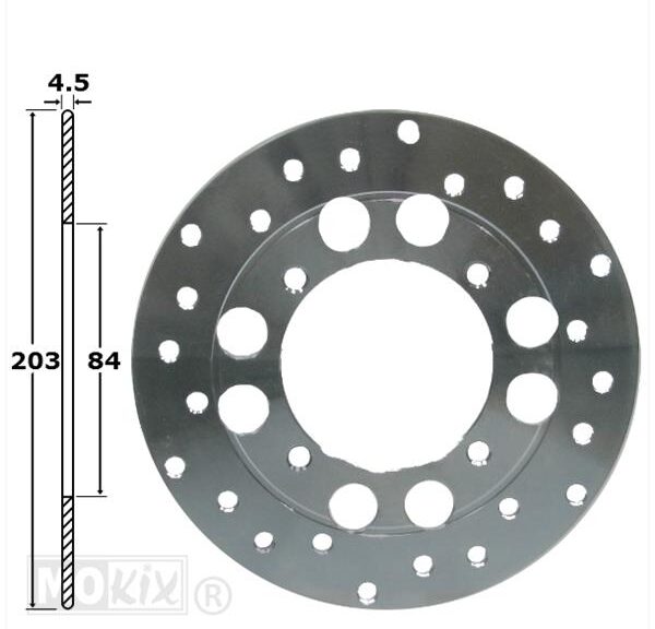 Remschijf Yamaha TZR 50/80 Achter 203x84x4.5 IGM