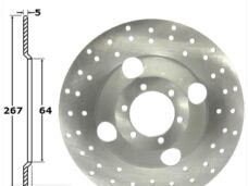 Remschijf Yamaha SR 250 Voor 267x64x5 IGM