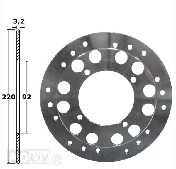 Remschijf Yamaha DT50LC Voor 220x92x3.2 IGM