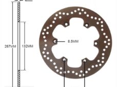 Remschijf Yamaha T-MAX 500 Voor 267x132.0x4.0 IGM