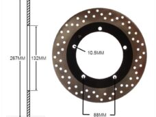 Remschijf YA X-MAX 125/250/400 Voor 267x132x4 IGM
