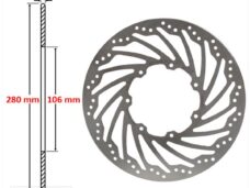 Remschijf Rieju RS2 50 Voor 280x106x4 IGM