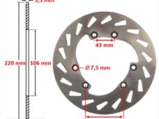 Remschijf Rieju MRT 2006 Voor 220x106x3.5 IGM