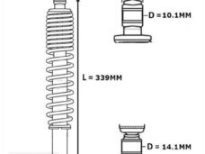 Schokbreker PIA Beverly/RST 01-10 125 Zwart Forsa