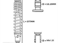Schokbreker Honda SH 13 125/150 Zwart Forsa