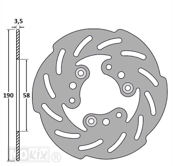 Remschijf CPI/Generic Wave Voor 190x58x3.5 IGM