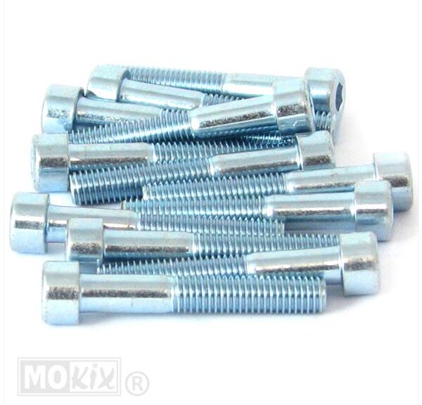 Inbus-Bout M 8x50 Elvz 12stuks - Bollard