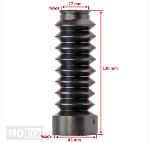Voorvorkrubber SYM MIO 27mm 13cm Zwart (1)