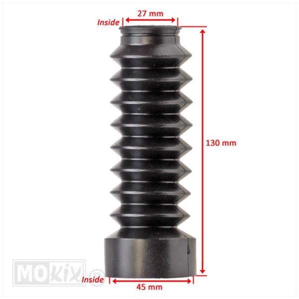 Voorvorkrubber SYM MIO 27mm 13cm Zwart (1)