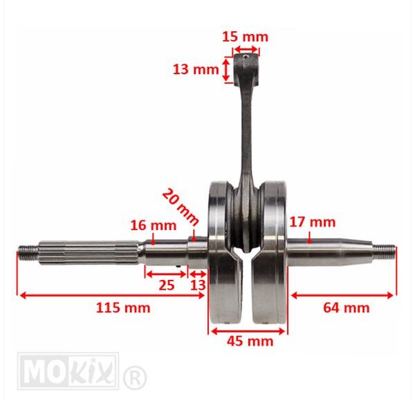 Krukas Piaggio 4T 3V Iget 50cc OEM