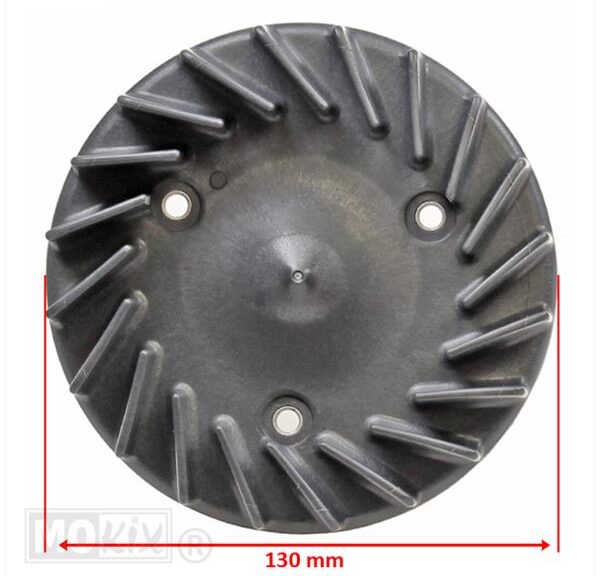 Koelventilator Piaggio 4T 2V/3V/4V 120/130mm Zwart