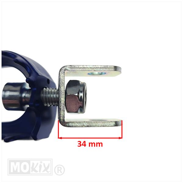 Voetsteunset Rieju MRX/SMX Aluminium Blauw - Afbeelding 2