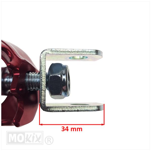 Voetsteunset Rieju MRX/SMX Aluminium Rood - Afbeelding 2