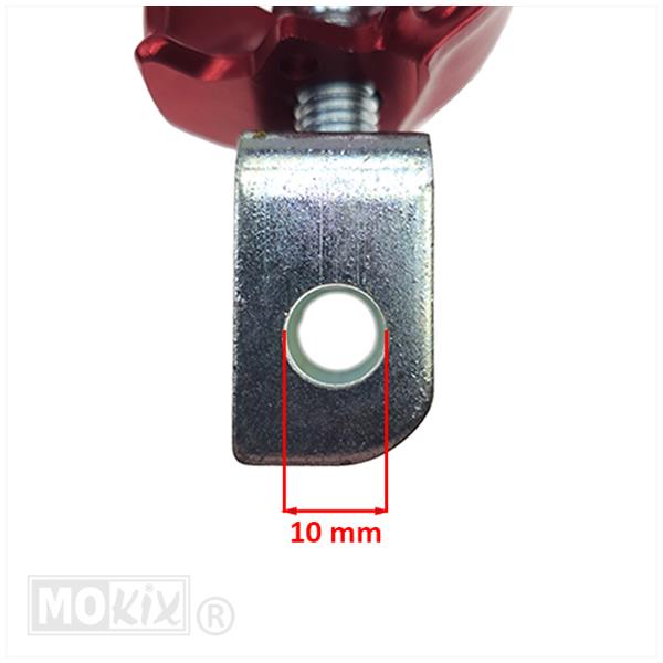 Voetsteunset Rieju MRX/SMX Aluminium Rood - Afbeelding 4