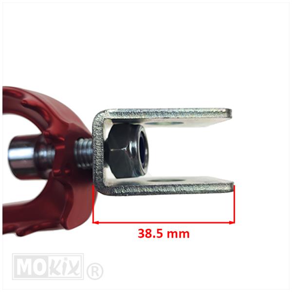 Voetsteunset Derbi Senda-R Aluminium Rood - Afbeelding 2