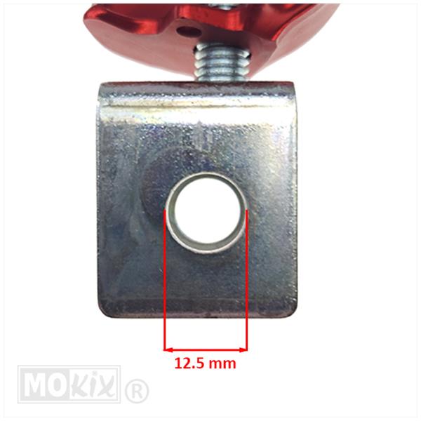 Voetsteunset Derbi Senda-R Aluminium Rood - Afbeelding 4