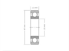 Lager SKF 25-47-12 6005 2Z (1)