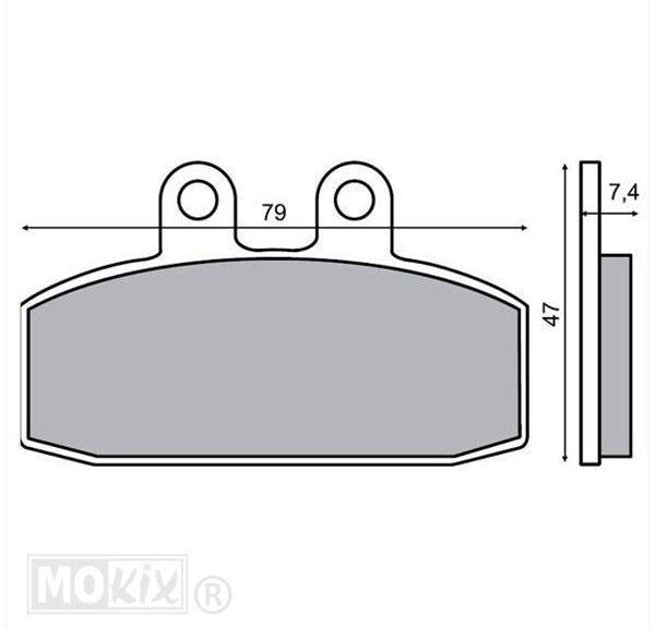 Remblokset RMS (China Scooter / Honda Bali) CE