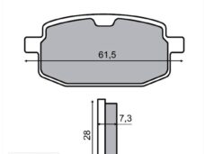 Remblokset RMS (Yamaha Axis/BIG MAX) CE