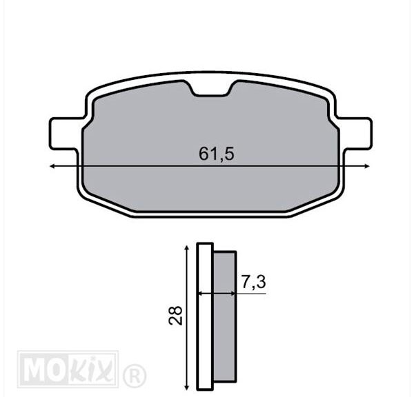 Remblokset RMS (Yamaha Axis/BIG MAX) CE