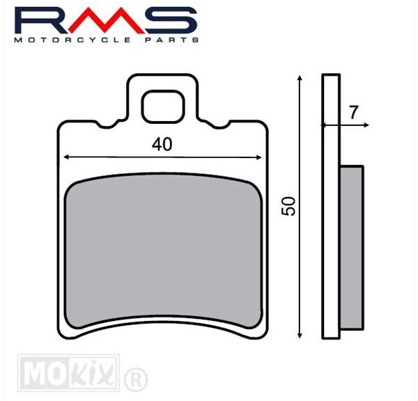 Remblokset RMS (Aprilia Amico/TY/NEO'S/Honda X8R)