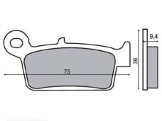 Remblokset RMS (Kymco KB/K12/DINK) CE