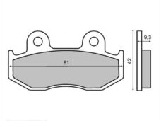 Remblokset RMS (Honda SH 125cc) CE