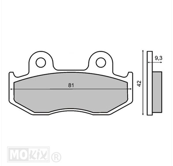 Remblokset RMS (Honda SH 125cc) CE