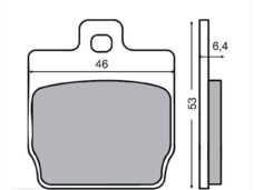 Remblokset RMS (Yamaha Aerox Achter) CE