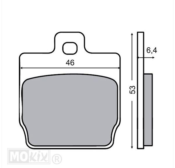 Remblokset RMS (Yamaha Aerox Achter) CE