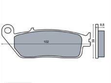 Remblokset RMS (Peugeot Satalis/Honda CN 250) CE