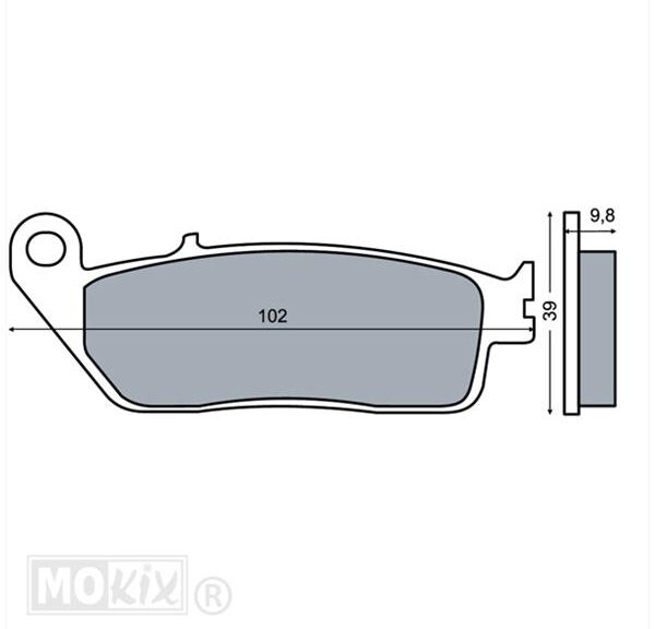 Remblokset RMS (Peugeot Satalis/Honda CN 250) CE