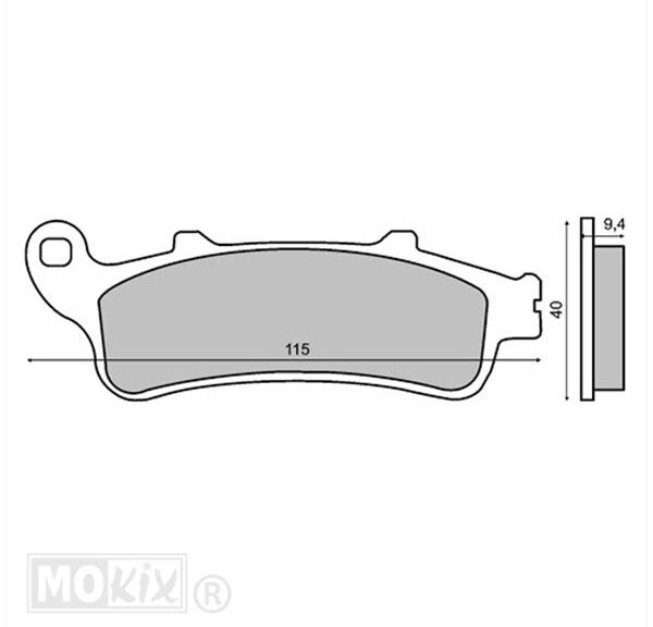Remblokset RMS (Honda Pantheon 4T 125cc) CE