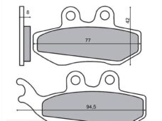 Remblokset RMS (Aprilia RS2000) CE