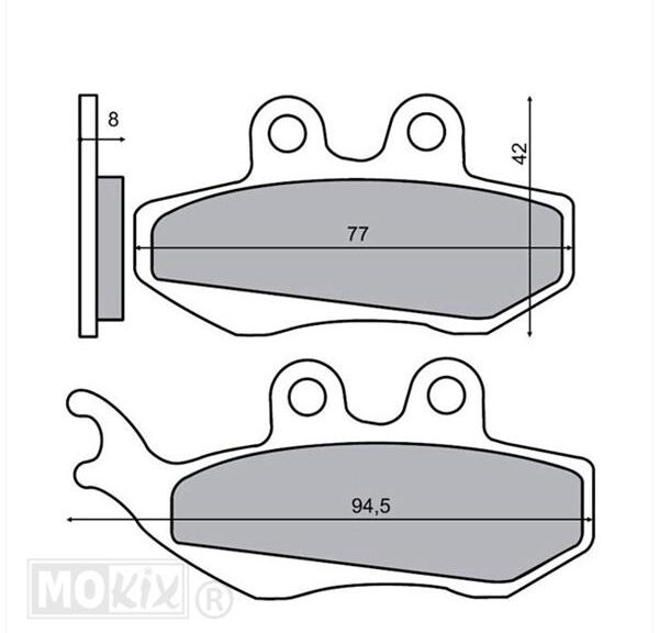 Remblokset RMS (Aprilia RS2000) CE
