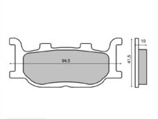 Remblokset RMS (Kymco Majesty 250cc '96/'99) CE